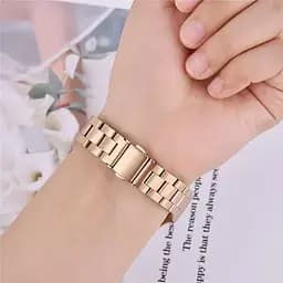 Комплект ремінці Tamister для фітнес-браслета Xiaomi Mi Band 8 та 9 Bead design - Milanese design Rose gold - мініатюра 7
