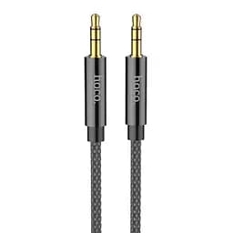 Кабель Hoco AUX UPA19 Pisces Cable 3.5" to Cable 3.5" 1m Black