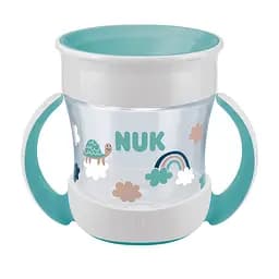 Поильник Nuk Evolution Mini Magic,160мл, белый с бирюзовым (3952387)