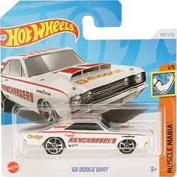 Базовая машинка Hot Wheels Muscle Mania 68 Dodge Dart белая (5785)  