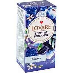 Чай чорний Lovare Sapphire Bergamot 48 г (24 шт. х 2 г)