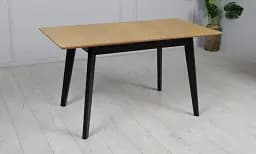 Стіл Мілан розкладний 1100/1400x700x750 чорний/Black patina - мініатюра 4