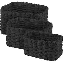 Набір кошиків Ardesto Prestigio плетених чорний (ARHC2505BL)