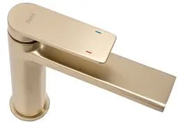 Змішувач для умивальника Rea Verso низький brushed gold REA-B6555, Золотий - мініатюра 5