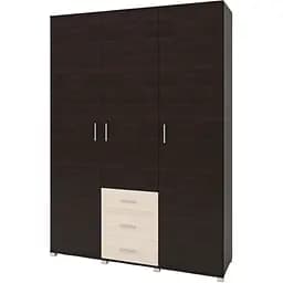 Шкаф распашной большой Эверест Бриз ШП-5 венге/дуб молочный (EVR-2289)