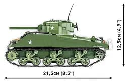 Конструктор COBI танк M4A3 SHERMAN 2570 - мініатюра 3