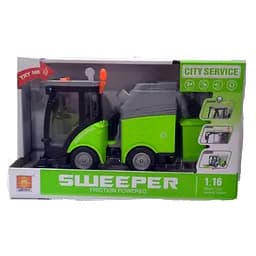 Мусороуборочная машина WY 680 A, инерция, свет, звук, в коробке (6974060113113) Салатовый