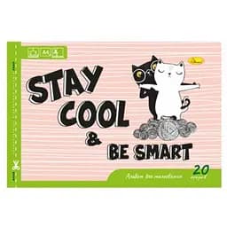 Альбом для рисования Апельсин Stay Cool be smart A4 з перфорацією 20 аркушів (АП-0303-10)