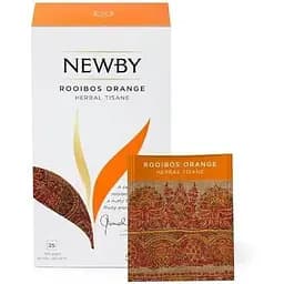 Чай травяной Newby Ройбуш апельсин в пакетиках 25 шт (311220)
