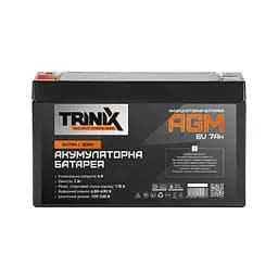 Акумуляторна батарея 6В 7Аг Trinix 6V7Ah/20Hr AGM свинцево-кислотна (44-00057) - мініатюра 2