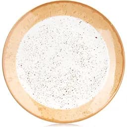 Тарілка десертна Ardesto Siena 19 см біло-жовта (AR2919SBG)