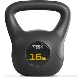 Гиря вінілова 16кг Trex Sport TX-016CKB чорний - мініатюра 4