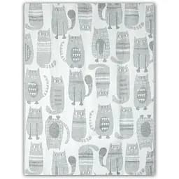 Одеяло детское Ярослав Кот 07/30 хлопок 100х140 см серое (56792)