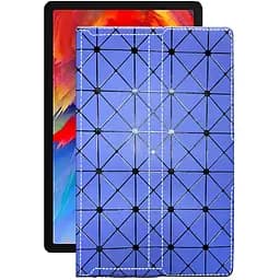 Чехол StatusCASE из экокожи для планшета Lenovo Pad Plus 2021 Синий ромб