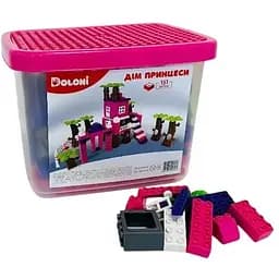 Конструктор Дім принцеси Doloni 013888/03 в пластиковому боксі 151 деталь