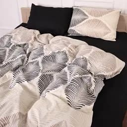 Наволочка MirSon Бязь 17-4842 Ermanno 60х60 см чорно-бежева (2200009580215) - мініатюра 2