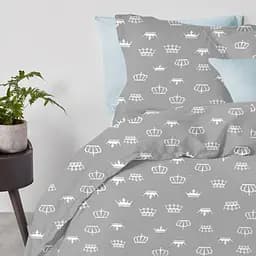 Наволочка Cosas Grey crown 70х70 см сіра (CrownGrey_70) - мініатюра 3