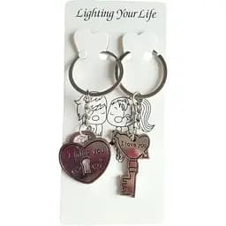 Брелок металлический Парочка (в ассортименте)