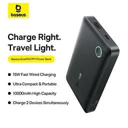 Зовнішній акумулятор Baseus EnerFill FP11 10000 mAh 15W P1008210C123-00 чорний - мініатюра 4