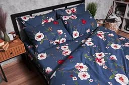 Комплект постільної білизни Moon&Star Полісатин Premium Bush Peony King Size 220x240 см наволочки 2х40х60 см - мініатюра 6