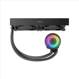 Система рідинного охолодження Arctic Liquid Freezer III Pro 280 A-RGB, Black, вентилятори 2х140 мм, 400-2500 обертів/хв, сумісність з Intel/AMD: LGA1700, LGA1851/AM4, AM5 (ACFRE00183A) - мініатюра 2