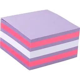 Блок паперу з клейким шаром Axent, 75x75 мм 450 аркушів, неонові кольори (2326-63-A)