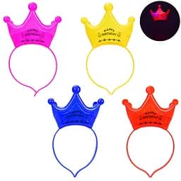 Аксесуар "Обруч-Корона" зі світлом FL194, у пакеті (6920201245052) МІКС