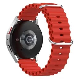Ремінець для Amazfit BipBip LiteBip SBip UBip 3Bip 3 Pro - червоний ширина кріплення 20мм силікон Watchbands Hump (W37-5WB45679298) - мініатюра 2