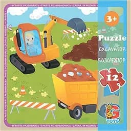 Пазли дитячі G-Toys Транспорт 12 елементів (LT07)