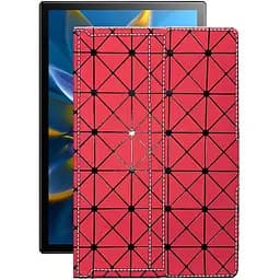 Чехол StatusCASE из экокожи для планшета Blackview OSCAL PAD 8 Красный ромб