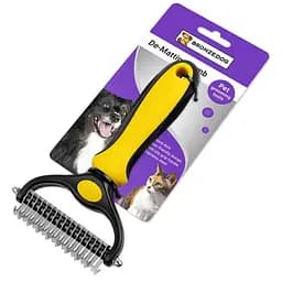 Колтунорез для собак и кошек Bronzedog двухсторонний 20х10 см