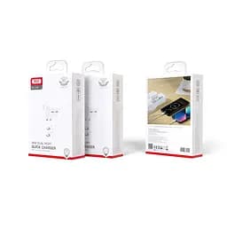 Зарядний пристрій XO L102 35 W 2 виходи type-C + кабель Type-C to Type-C - мініатюра 6