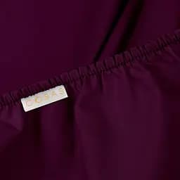 Простирадло Cosas на резинці в дитяче ліжечко 60х120 dark cherry, марсала (Ranfors77_CherryDark_120) - мініатюра 5
