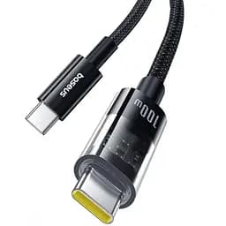 Дата кабель Baseus Gem Fast Charging Type-C to Type-C 100W (2m) (P10373000111-01) Cluster Black - мініатюра 2