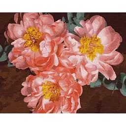 Картина по номерам Ideyka Пионовое вдохновение 40х50 см KHO3110