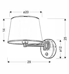 Бра Candellux 21-00883 IBIS - мініатюра 3