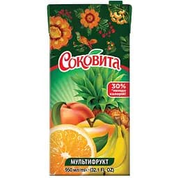 Напій Соковита мультифрукт тропічний 0.95 л