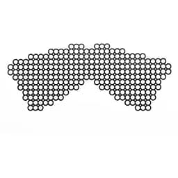 Маска на лицо Bijoux Indiscrets - Erika Mask, виниловая, клеевое крепление, без завязок