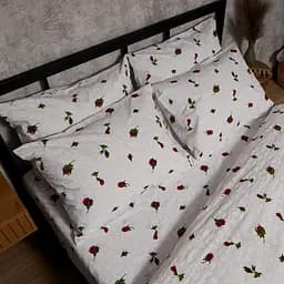 Комплект постільної білизни Moon&Star Бязь Gold Люкс Romantic Rose King Size 220x240 наволочки 2х40х60 - мініатюра 4