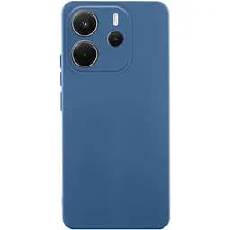 Чохол Lakshmi Silicone Cover Full Camera (AA) для Xiaomi Redmi Note 14 4G (Int. version) Синій / Navy Blue