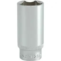 Головка торцева 6-гранна Yato подовжена квадрат 1/2" М= 27 мм L= 76 мм (YT-1238)