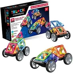 Детский магнитный конструктор iBlock PL-923-527, 16 деталей