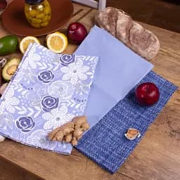 Набір рушників MirSon №642 Blue kitchen 90х45 см 3 шт. (2200006740940) - мініатюра 2