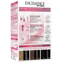 Стійка крем-фарба для волосся L'Oreal Paris Excellence Creme відтінок 100 (чорний) 192 мл - мініатюра 2
