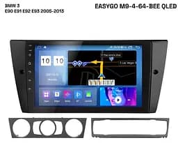 Штатна автомагнітола EasyGo M9-4-64-BEE QLED BMW 3 E90 E91 E92 E93 2005-2013