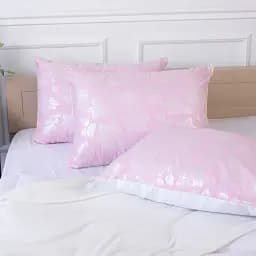 Подушка пухова MirSon Karmen №1807 Bio-Pink середня пух 90% 40х60 см біло-рожева (2200003011739) - мініатюра 8