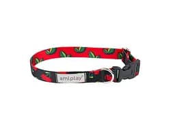 Нашийник для собак Amiplay Be Happy XL 45-70 * 2,5 см - вишня