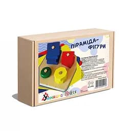 Детская развивающая Пирамида-фигуры ПД-001 деревянная