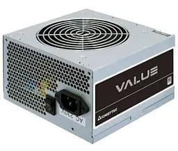 Блок питания 400 Вт, Chieftec VALUE, серебристый, 80+ Standart, Active PFC, 120 мм, 2xMolex/3xSATA/1x6+2-pin/1x4+4-pin