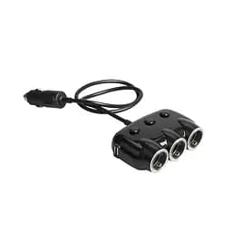 Адаптер автомобильный KONI STRONG KS45 3Socket 10A/120W 2 USB